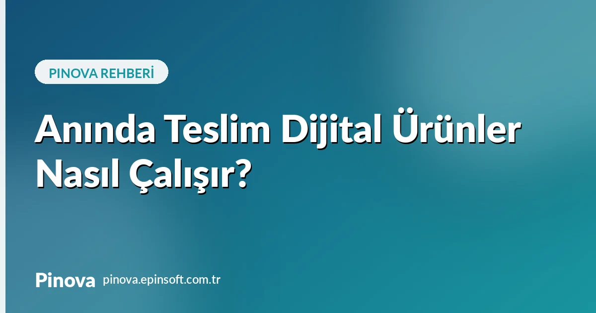 Anında Teslim Dijital Ürünler Nasıl Çalışır?