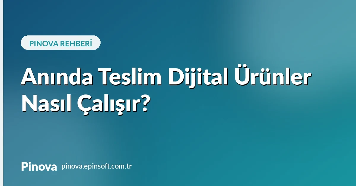 Anında Teslim Dijital Ürünler Nasıl Çalışır?