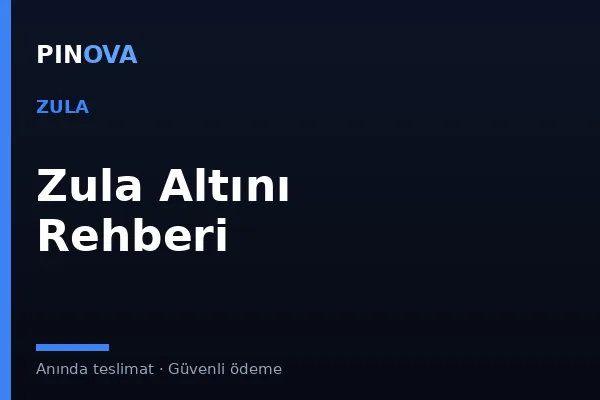 Zula Altını Nedir? Nasıl Yüklenir?